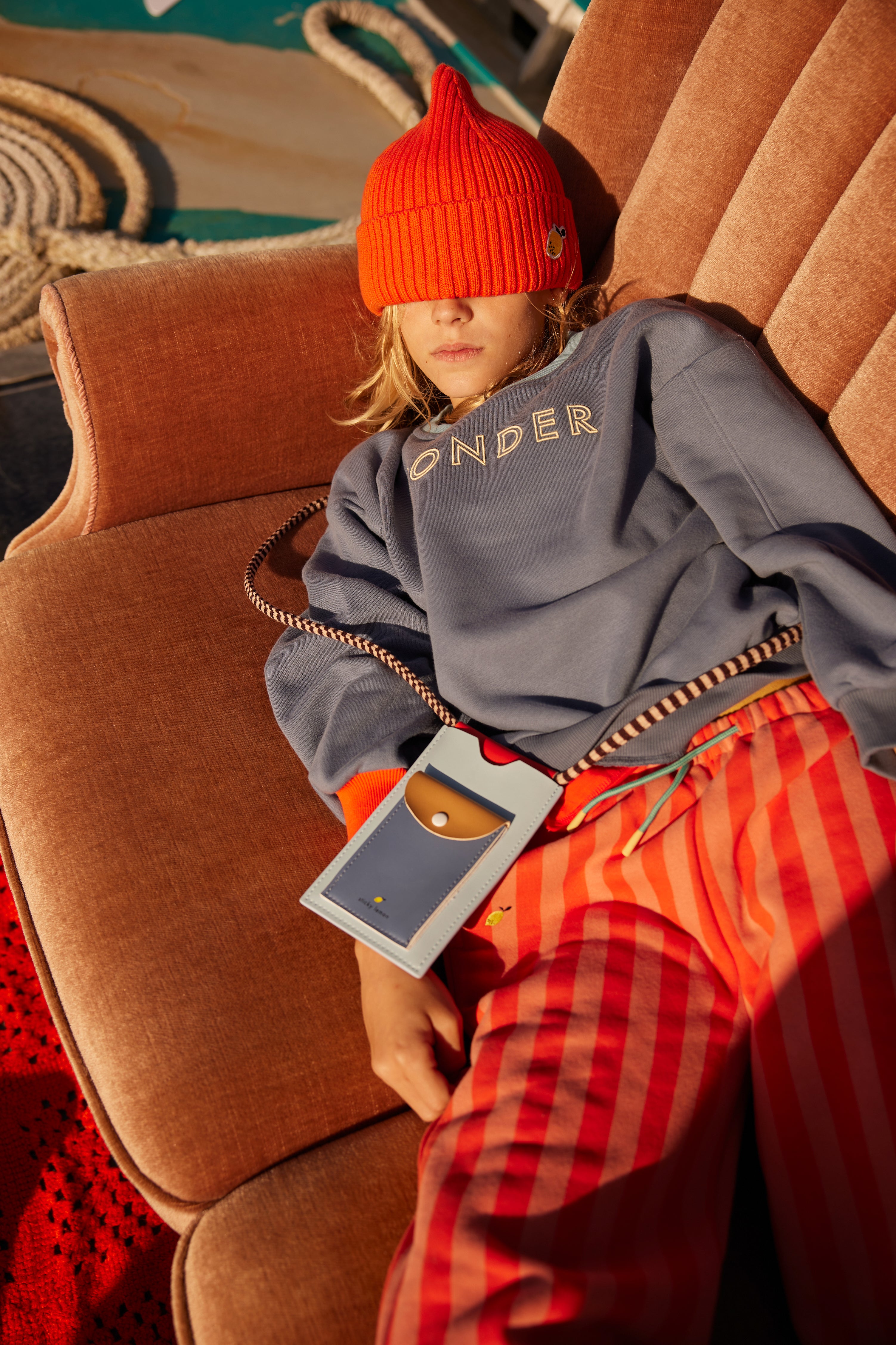 Phone Pouch in Zissou Blue