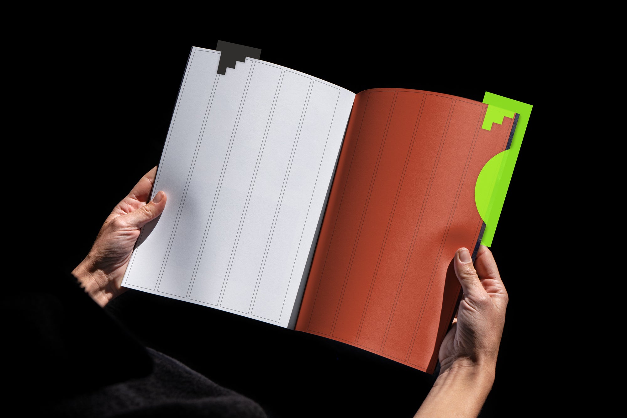 3D Printed BookMark Neon