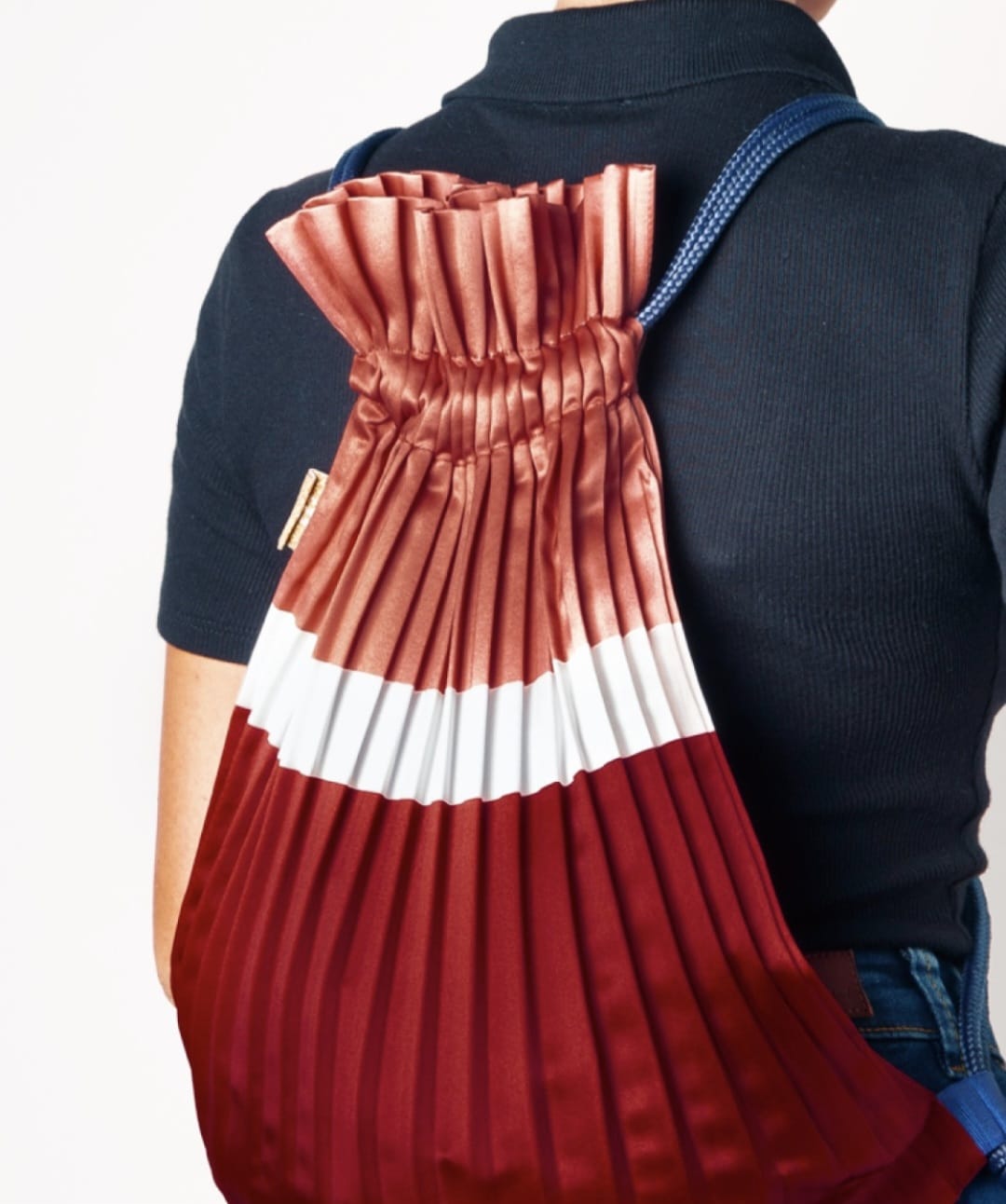 Alicudi Satin pleated Backpack