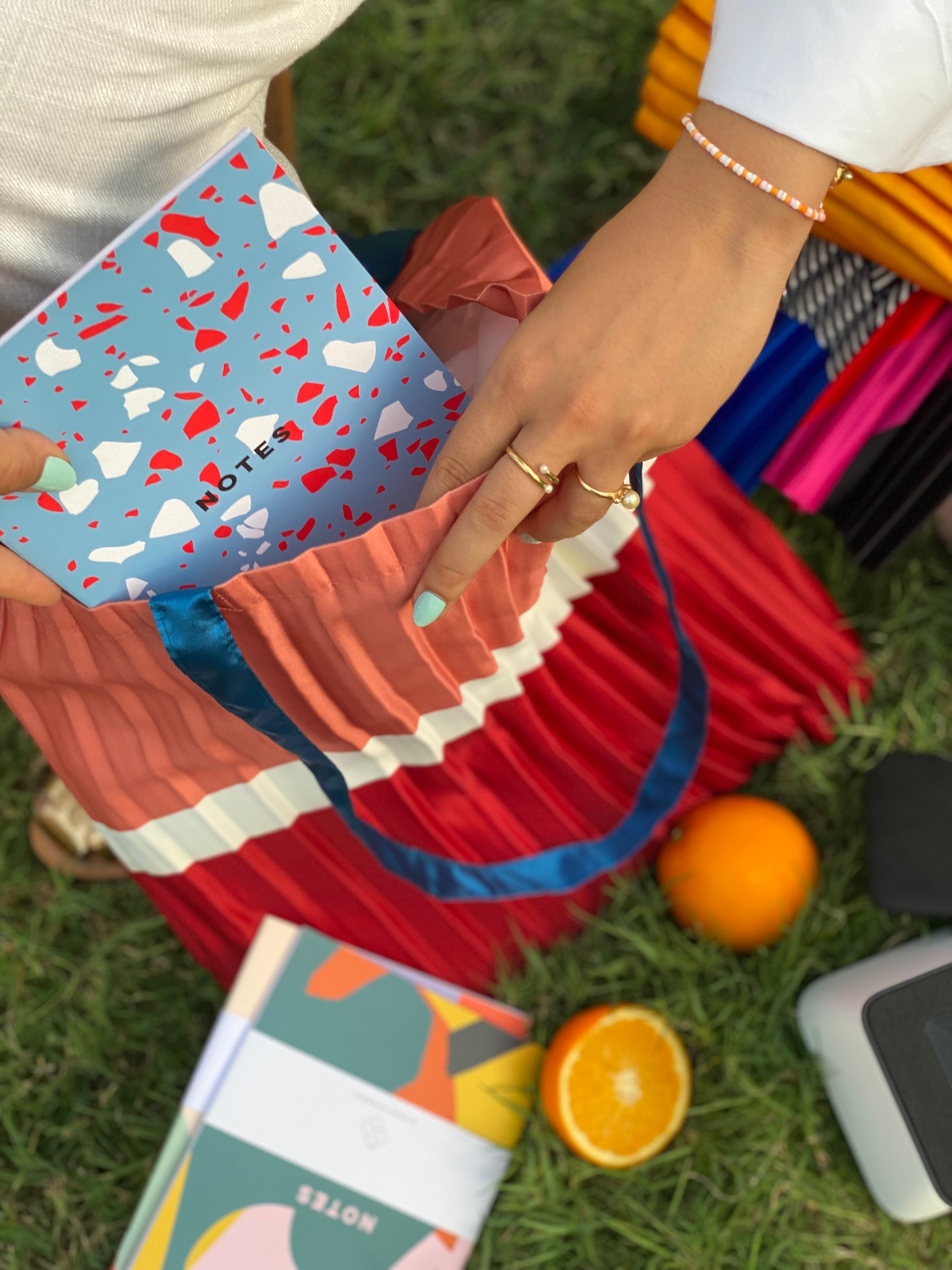 Pleated Tote Bag Alicudi