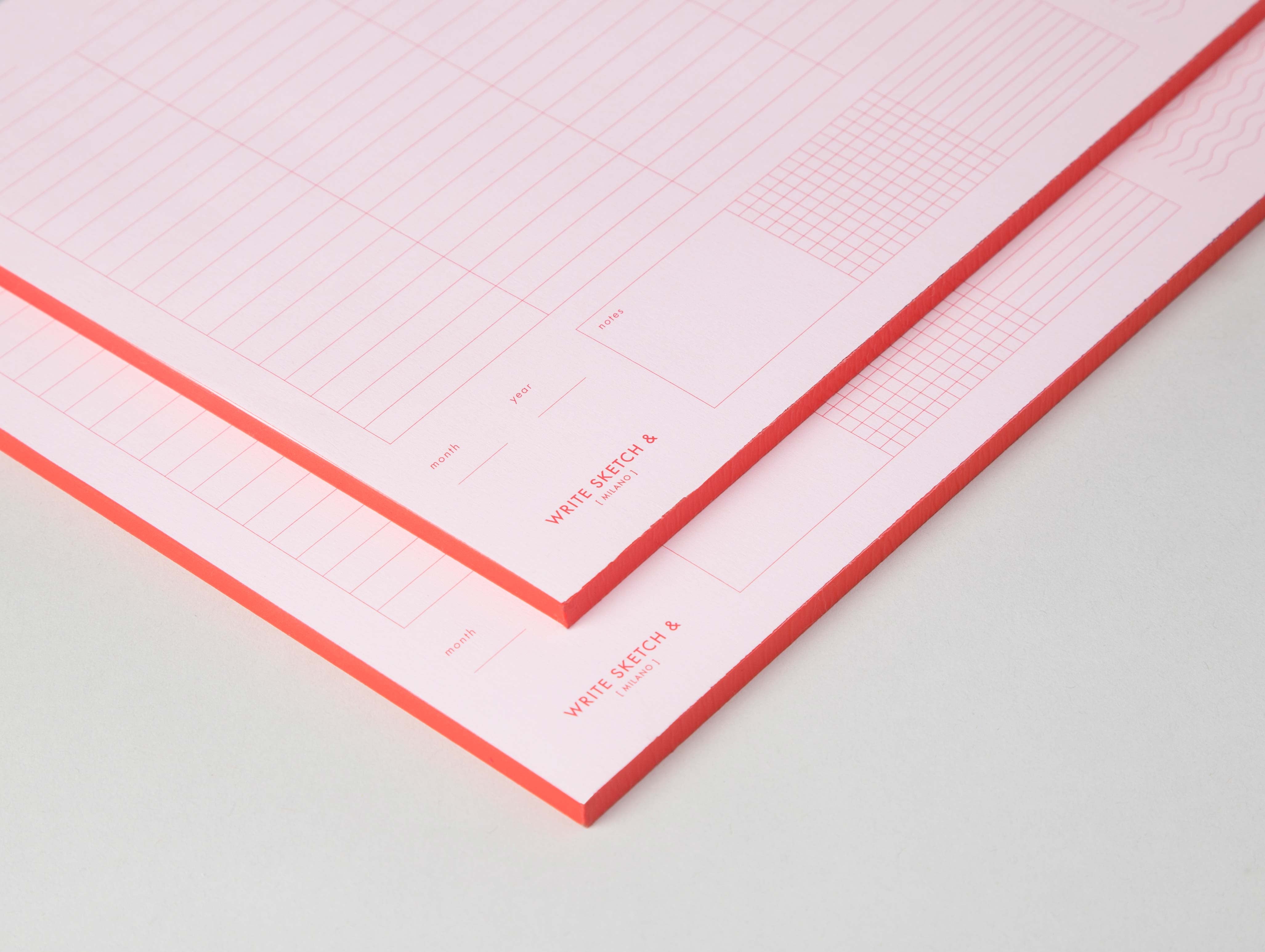 Office Weekly Planner in Red