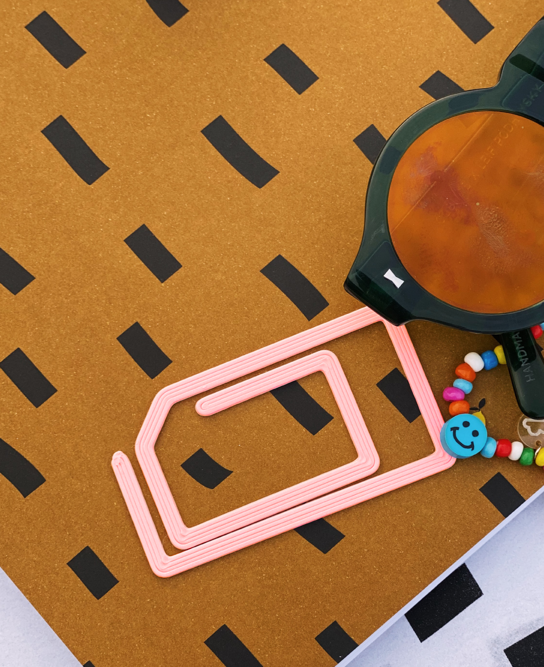 Paperclip Bookmark in Pink