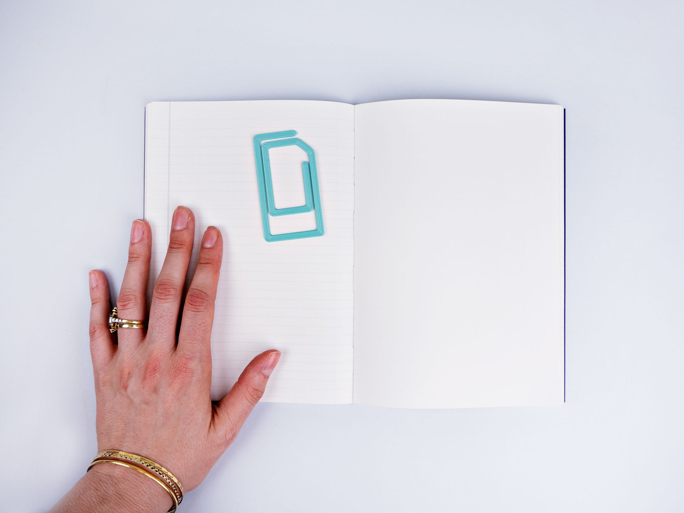 Paperclip Bookmark in Pink