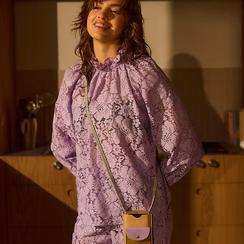 Phone Pouch Vegan Leather Sunset Lilac