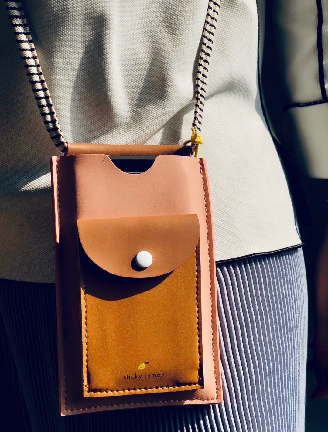 Phone Pouch in Cinnamon Brown