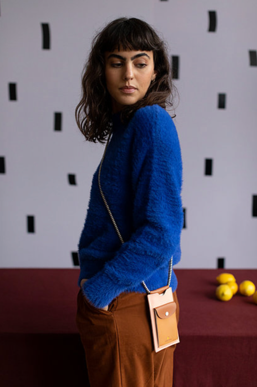 Phone Pouch in Cinnamon Brown