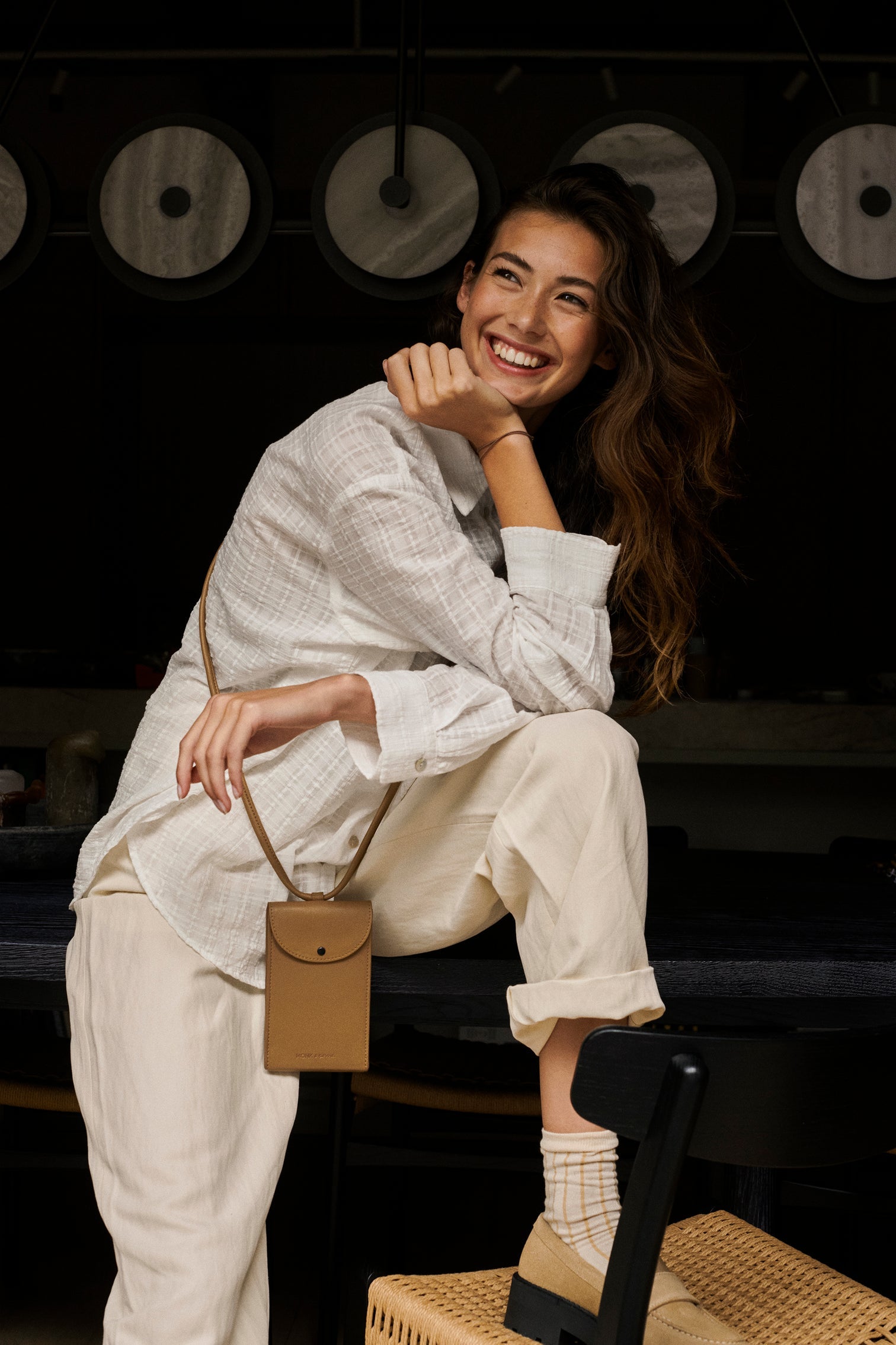 Phone Pouch in Peanut