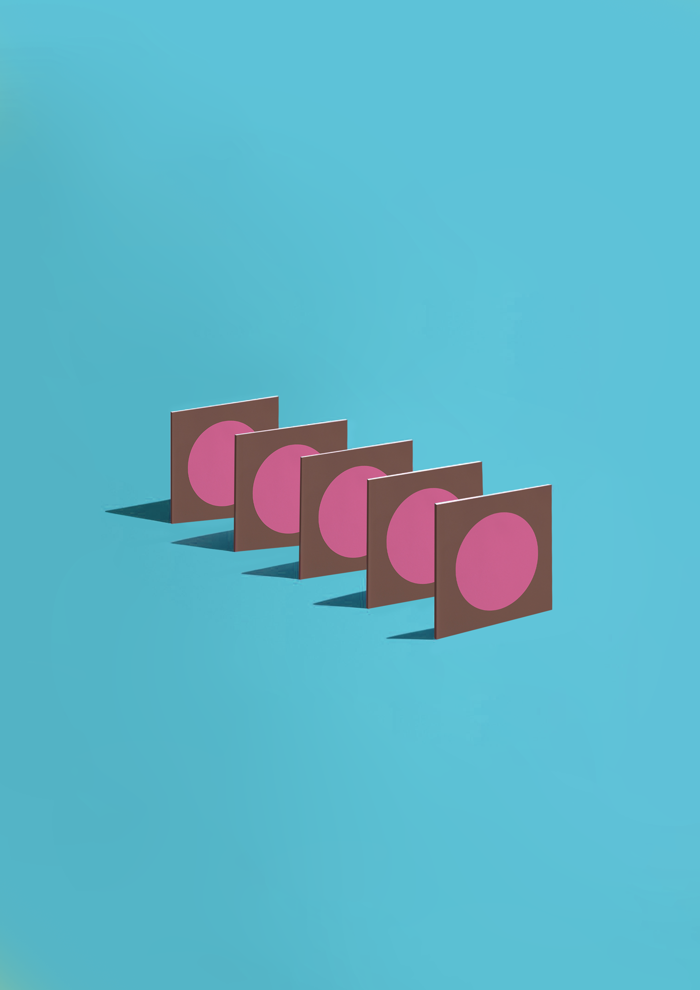 Pink Moon Square Notebook