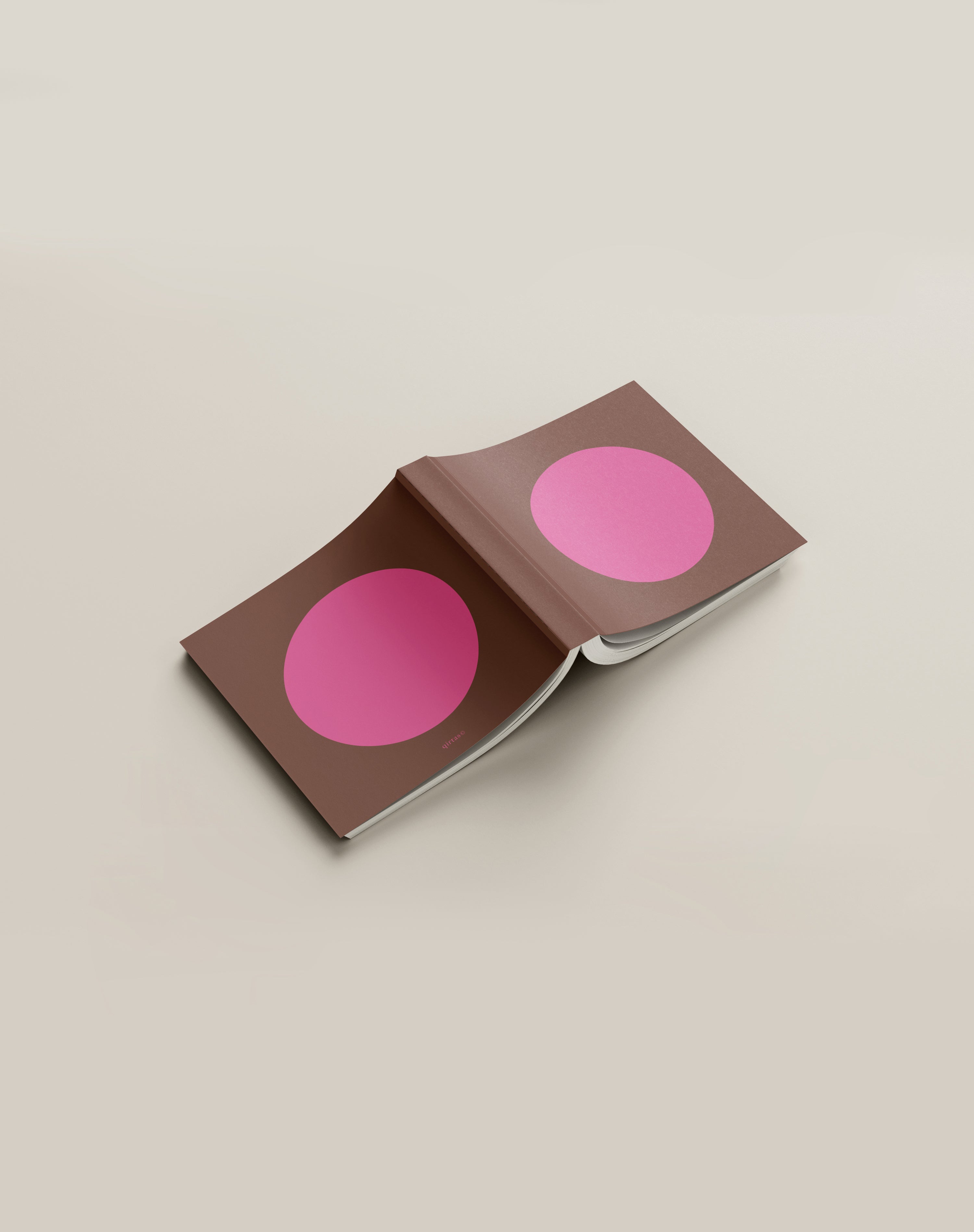 Pink Moon Square Notebook