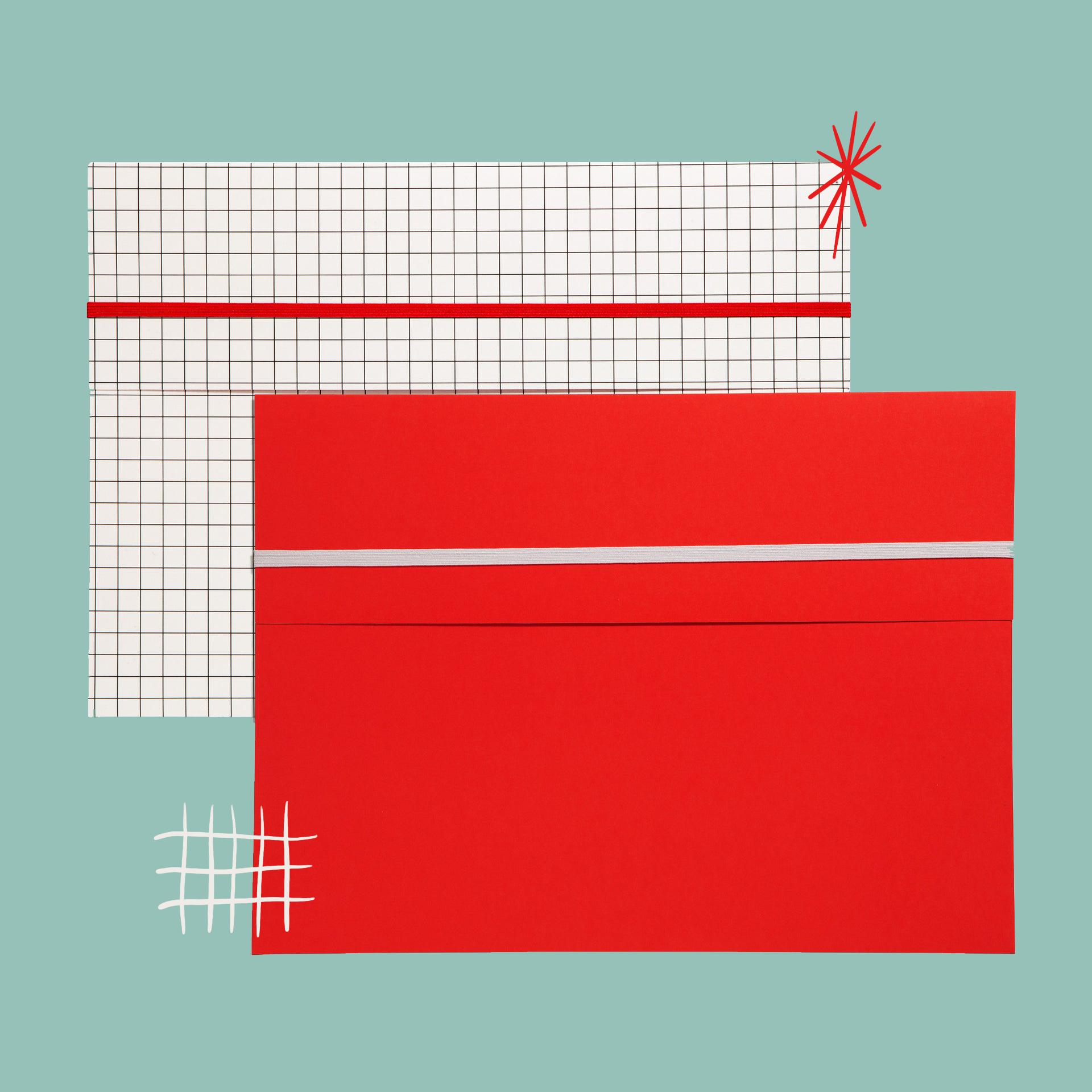 Pocket Folder Set of 2 in Grid