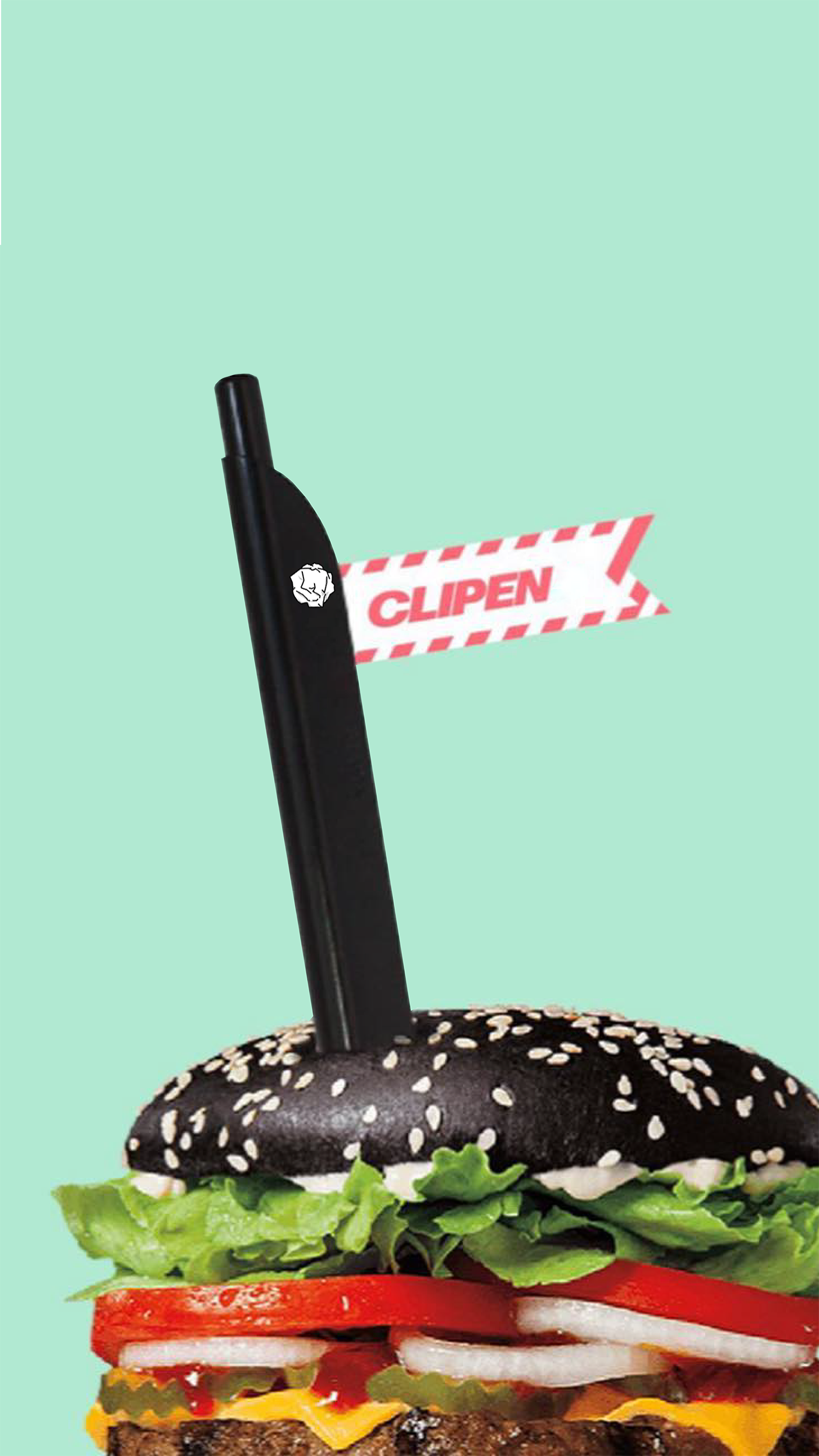 Qirtas Clipen in Midnight Black