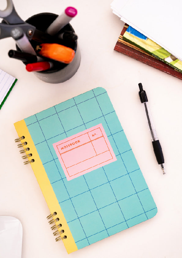 Spiral Bound A5 Notebook Blue