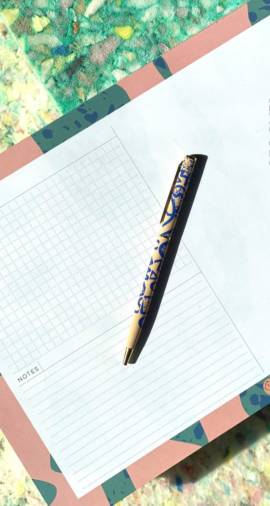 Terrazzo Shapes Desk Planner