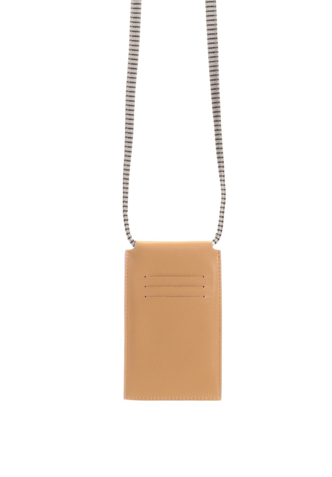 Phone Pouch Vegan Leather Beige