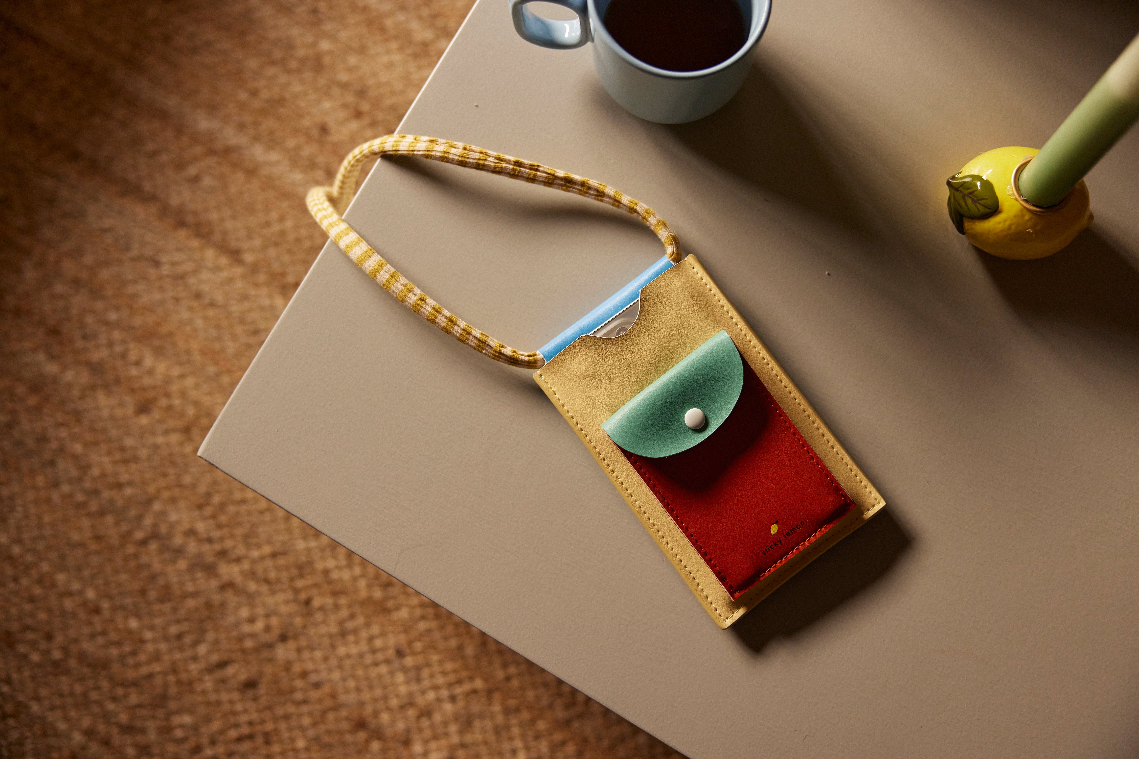 Phone Pouch in Sandy Yellow