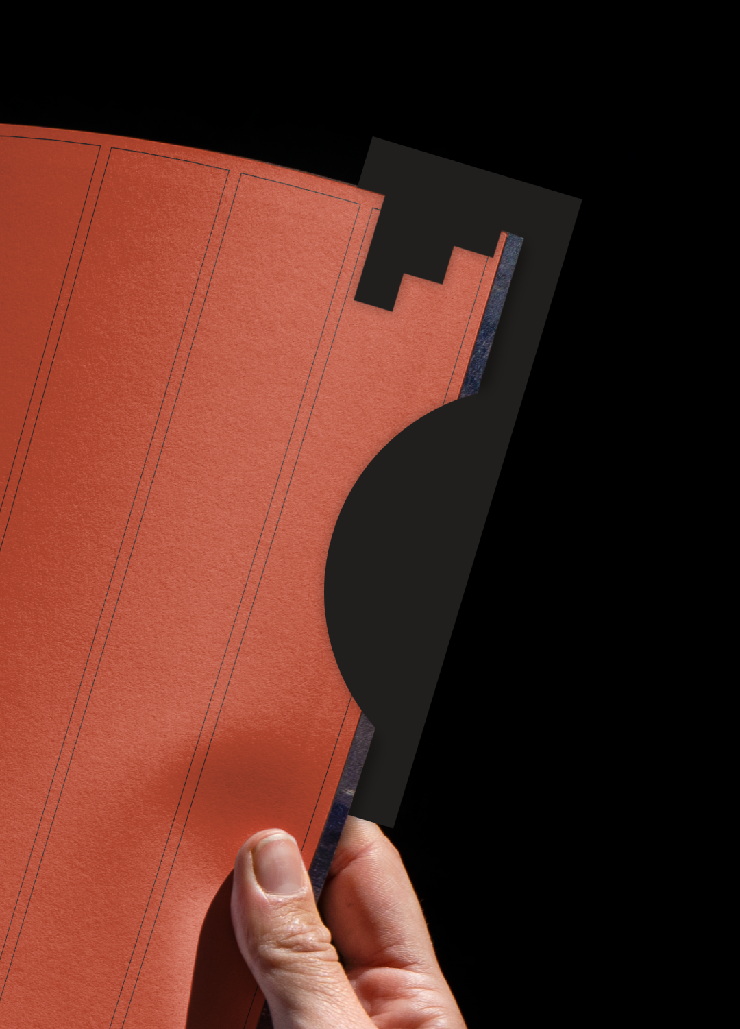 3D Printed BookMark Black