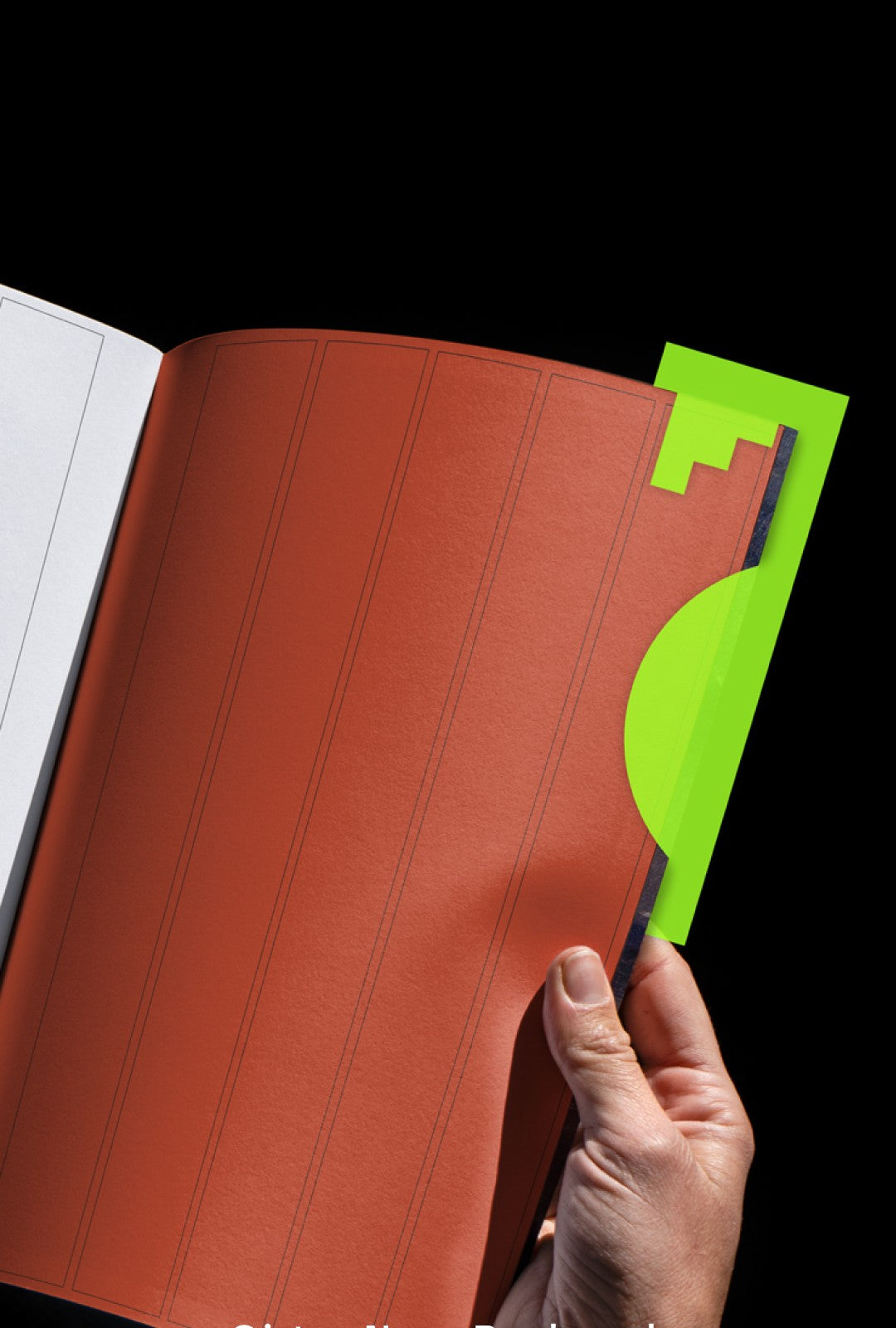 3D Printed BookMark Neon