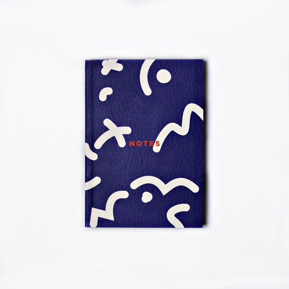 Blue Space Squiggle Pocket Notebook
