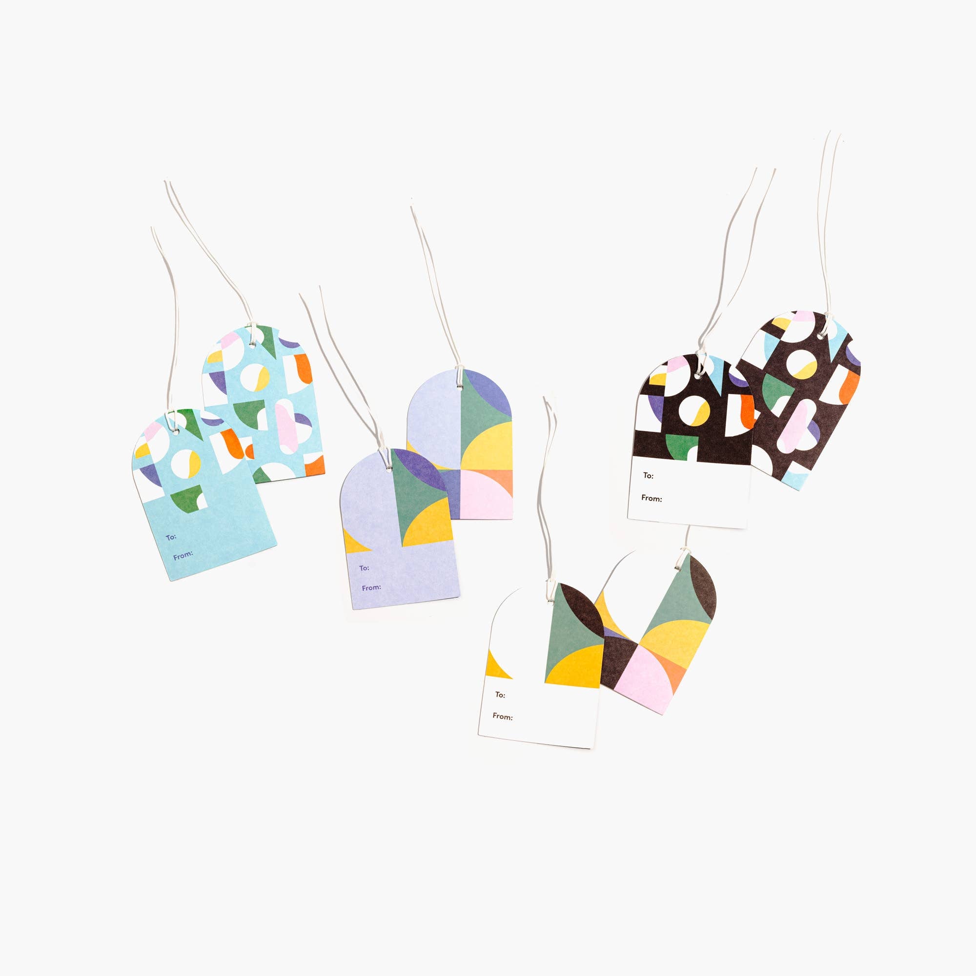Gift Tag Set Colorblock