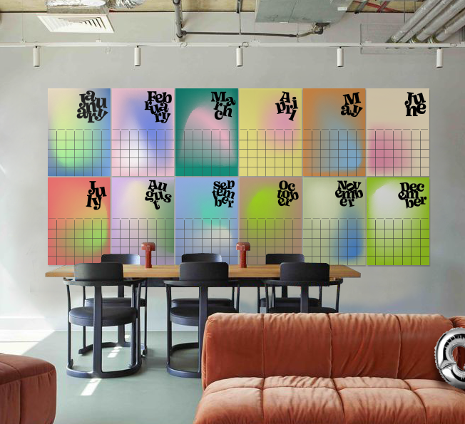 Gradients Undated Wall Calender