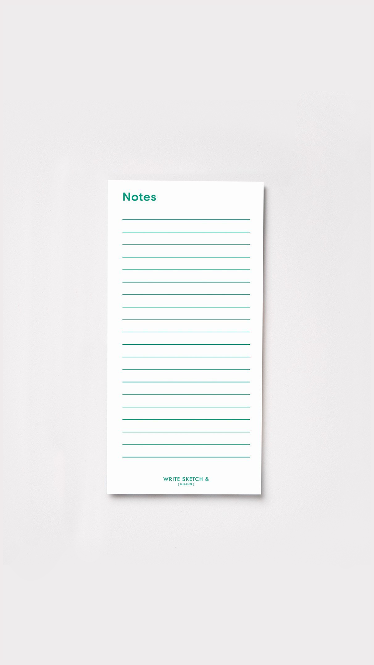 Notepad in Green