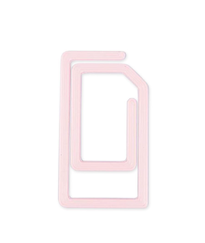 Paperclip Bookmark in Pink