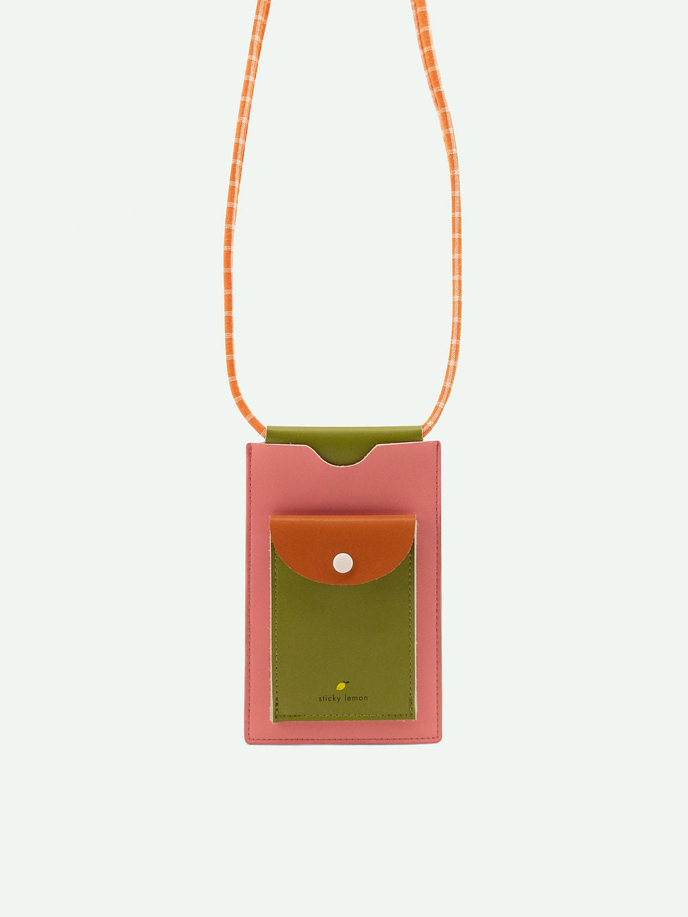 Phone Pouch in Flower Pink