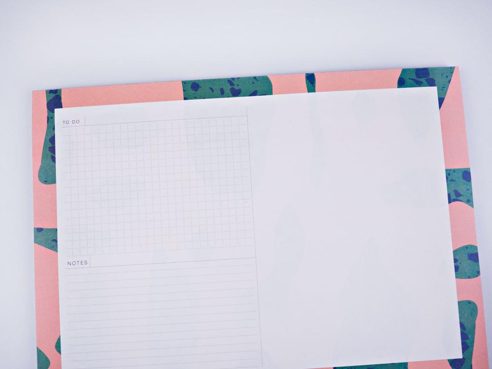 Terrazzo Shapes Desk Planner