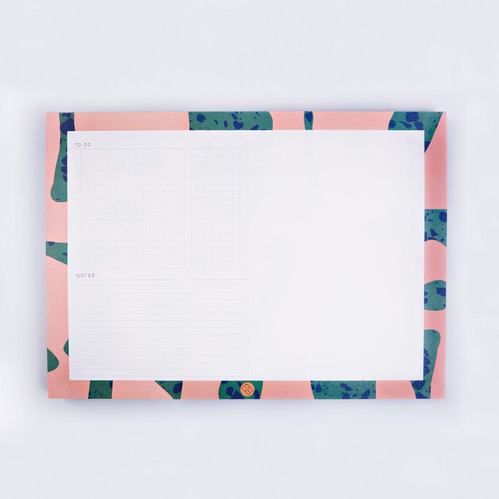 Terrazzo Shapes Desk Planner
